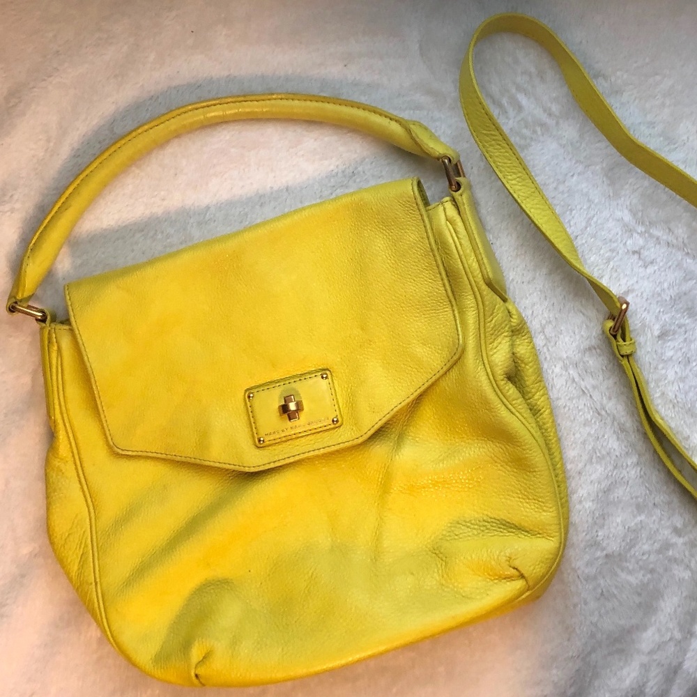 Marc by Marc Jacobs Yellow Leather Satchel